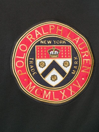 Shop Polo Ralph Lauren Logo Patch Sweatshirt - Black