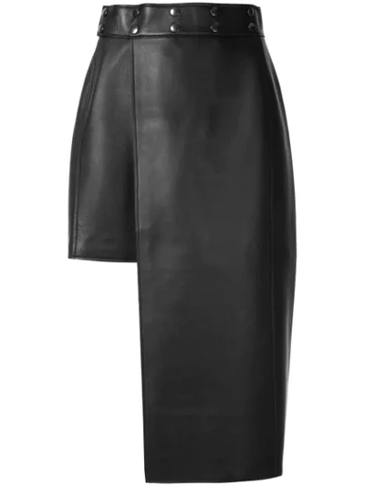 Shop Boyarovskaya Asymmetric Pencil Skirt In Black