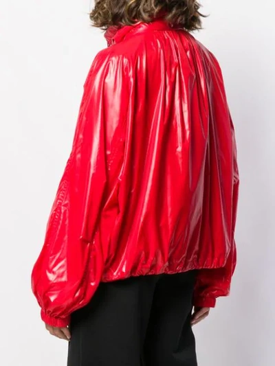 Shop Givenchy Padded Rain Jacket In Red