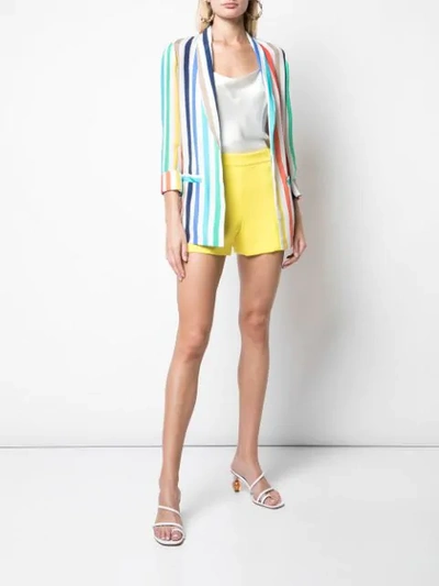 ALICE+OLIVIA STRIPED BLAZER - 多色