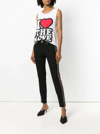 Shop Dolce & Gabbana I Love The Love Tank Top In White