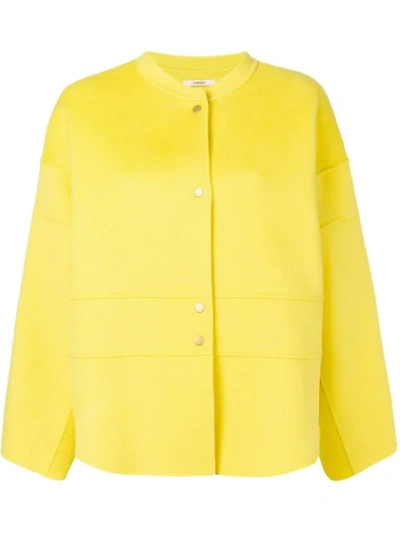 Shop Odeeh Snap Fastening Jacket In Yellow