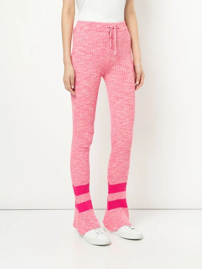 Shop Baum Und Pferdgarten Knitted Track Pants In Pink