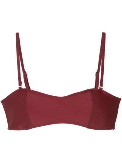 Shop Duskii Bandeau Bikini Top In Red