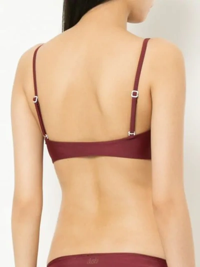 Duskii Bandeau Bikini Top In Red