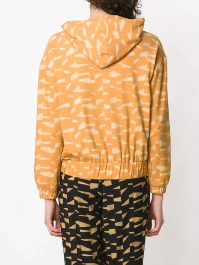 Shop Andrea Marques Printed Hoodie In Grafismo Amarelo