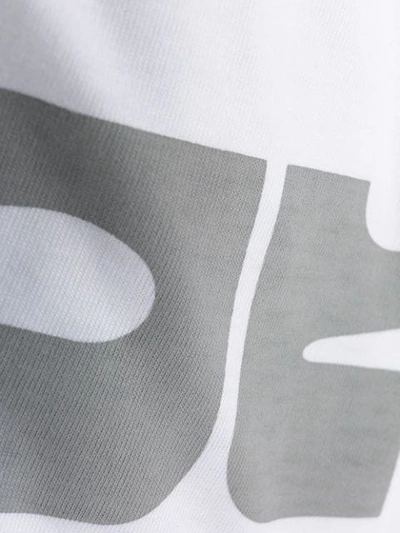 Shop Courrèges Contrast Logo T-shirt In White