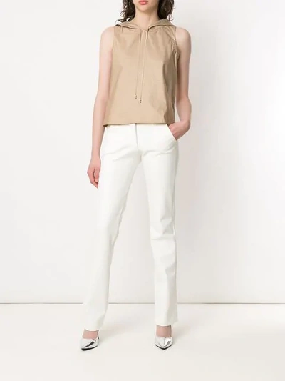 Shop Gloria Coelho Straight Pants In White