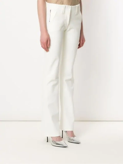 Shop Gloria Coelho Straight Pants In White