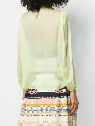 Shop Temperley London Lullaby Blouse In Green