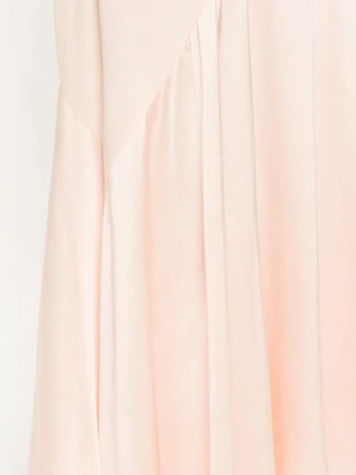 Shop Layeur Pleated Longsleeved Dress In Pink