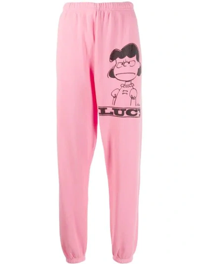 Shop Marc Jacobs X Peanuts® Lucy Track Pants In Pink
