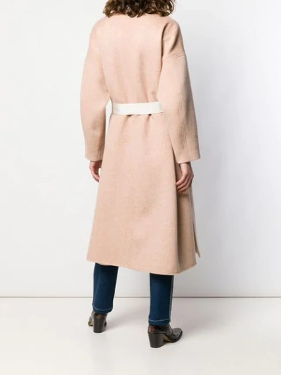 Shop Isabel Marant Felton Belted Coat In Neutrals