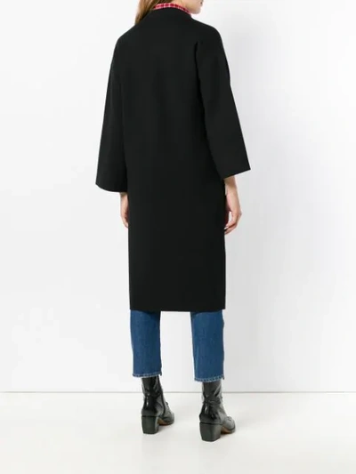 Shop Steffen Schraut Oversized Sleeves Coat - Black