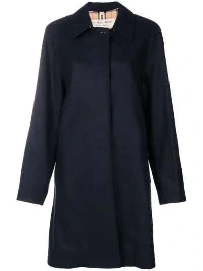 Shop Burberry The Car Coat In A1222 Navy