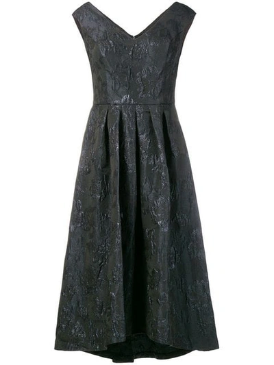 Shop Lauren Ralph Lauren Angelicara Midi Dress In Black