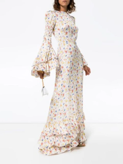 Shop The Vampire's Wife Floral Print Maxi Dress In Multicoloured