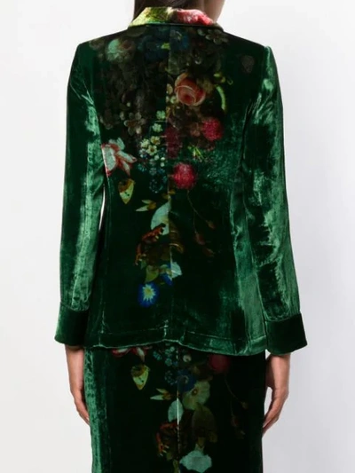 Shop F.r.s For Restless Sleepers Floral Print Blazer In Green