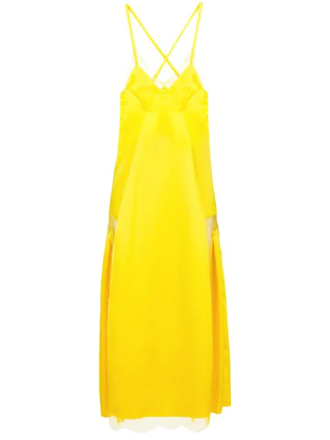 off white slip dress