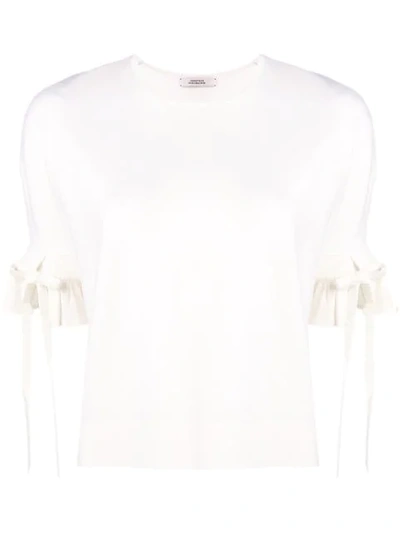 Shop Dorothee Schumacher Poetic Drape Blouse In White