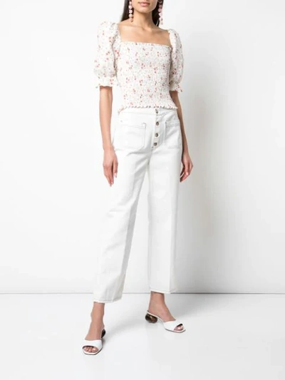 Shop Reformation Eloise Straight-leg Jeans In White