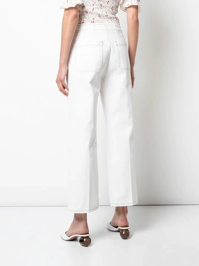 Shop Reformation Eloise Straight-leg Jeans In White
