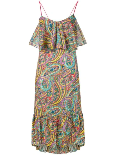 Shop Etro Paisley Print Maxi Dress In Pink