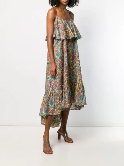 Shop Etro Paisley Print Maxi Dress In Pink