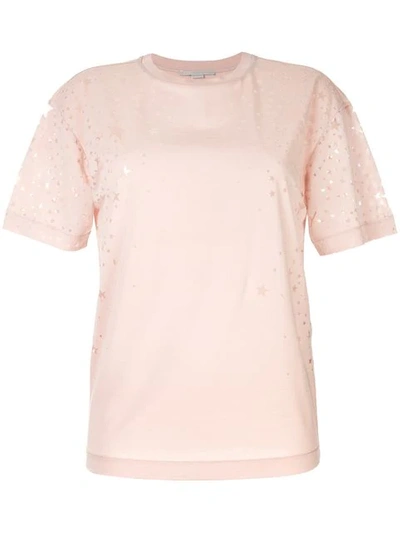 Shop Stella Mccartney Star T-shirt In Pink