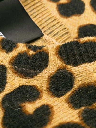 Shop Marc Jacobs Leopard Print Sweater In Brown