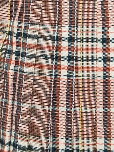 Shop Blindness Front Pleats Detail Shorts In Multicolour
