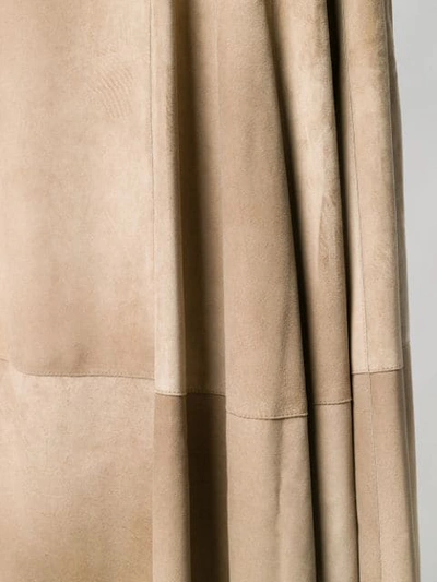 Shop Bottega Veneta Airbrush Printed Midi Skirt In Neutrals