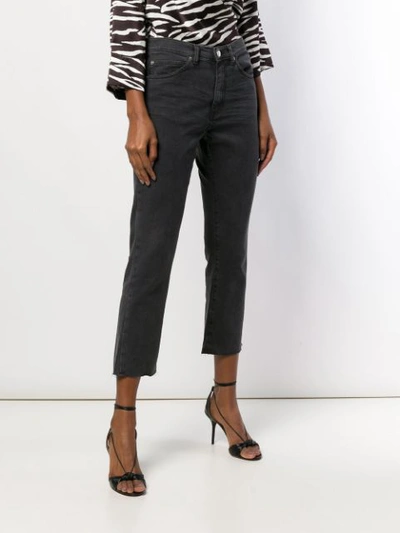 Shop Iro Cropped Jeans In Black