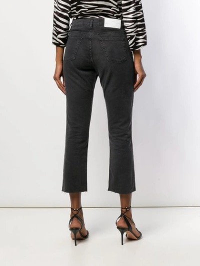 Shop Iro Cropped Jeans In Black