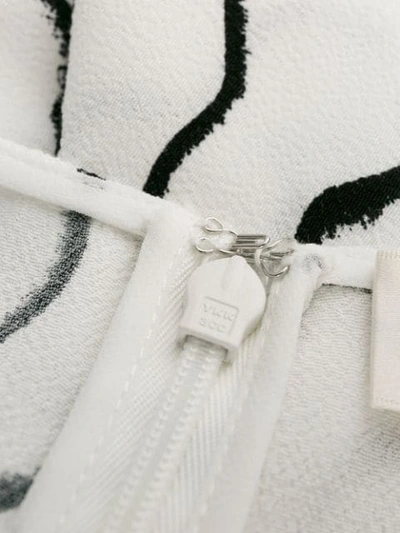 Shop Diane Von Furstenberg Abstract Lines Dress In White