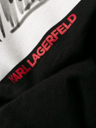 KARL LAGERFELD LEGEND PROFILE T-SHIRT - 黑色