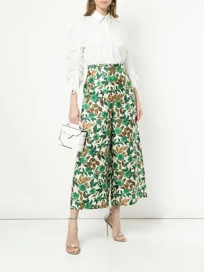 Shop Rachel Comey Floral-print Trousers In Multicolour