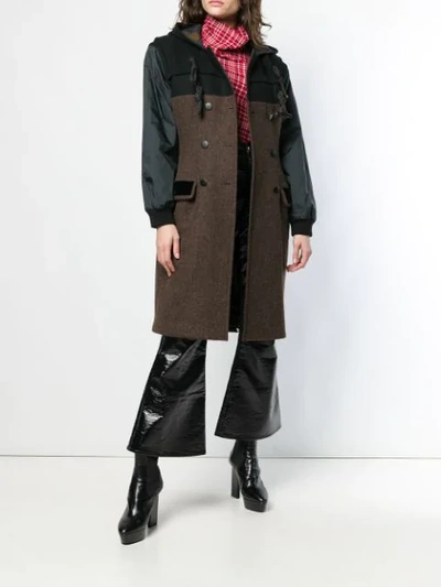 Pre-owned Jean Paul Gaultier Vintage Hooded Double-breasted Coat In Brown