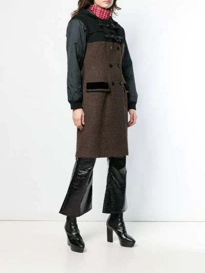 Pre-owned Jean Paul Gaultier Vintage Hooded Double-breasted Coat In Brown