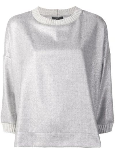 Shop Antonelli Loose Sweater - Metallic