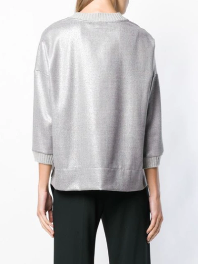 Shop Antonelli Loose Sweater - Metallic