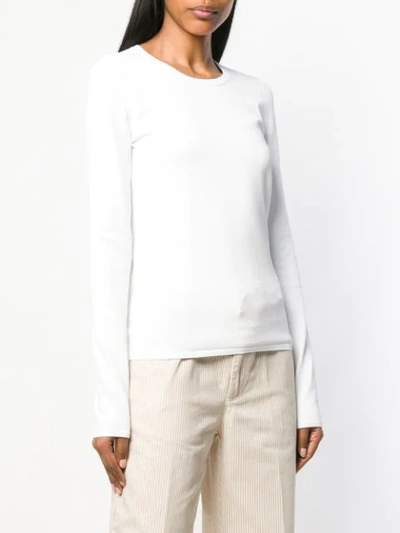 Shop Marc Jacobs Ribbed Knit Top In White
