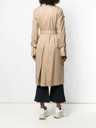 Shop Stella Mccartney Ruffled Coat In Neutrals