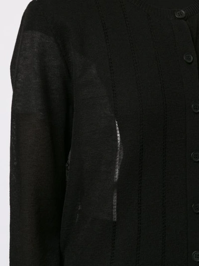Shop Anteprima Lace Panels Cardigan - Black