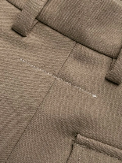 Mm6 Maison Margiela Cropped Tailored Trousers In Neutrals