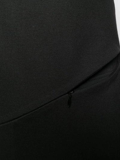 Shop Mm6 Maison Margiela Draped Wide-leg Jumpsuit In Black