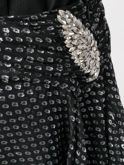 Shop Dodo Bar Or Crystal Embellished Asymmetric Skirt - Black