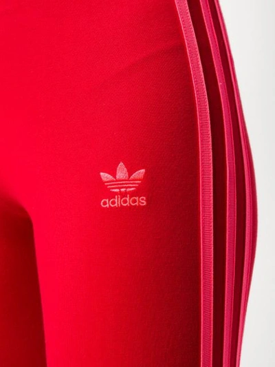 Shop Adidas Originals Trefoil Leggings In Red