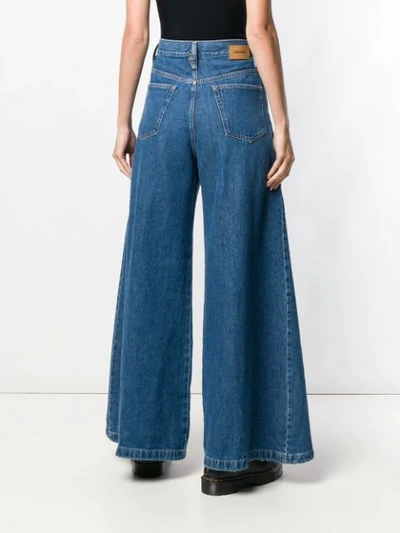 Shop Diesel D-izzier Wide-leg Jeans In Blue