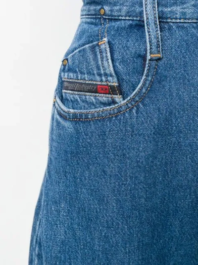 Shop Diesel D-izzier Wide-leg Jeans In Blue